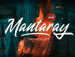 Mantaray font