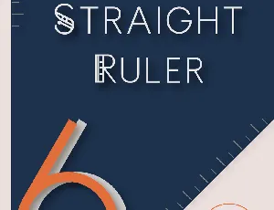 Straight Ruler~ font