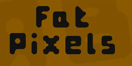 Fat Pixels font