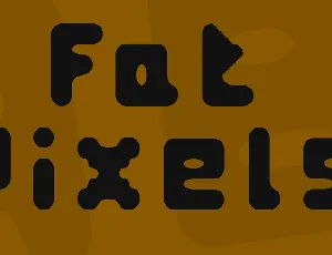 Fat Pixels font