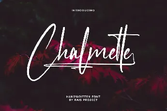 Chalmette font