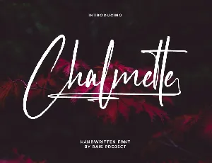 Chalmette font