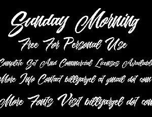 Sunday Morning font