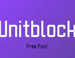 Unitblock font