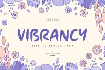 Vibrancy Display font