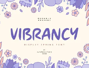 Vibrancy Display font