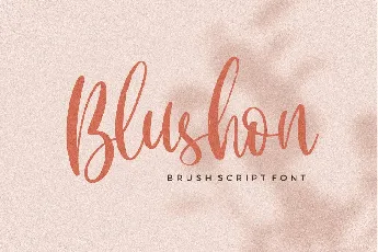 Blushon font