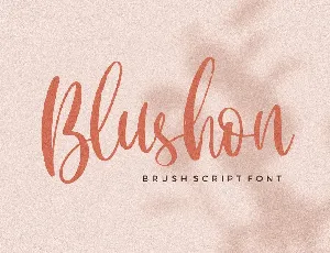 Blushon font