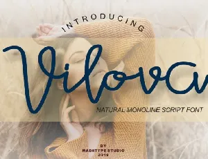 Vilova Script font