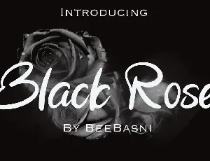 Black Rose font