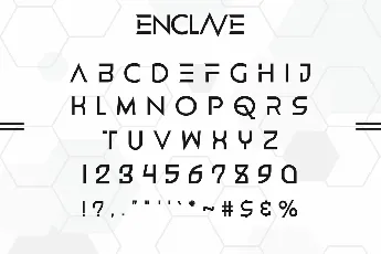 Enclave Demo font