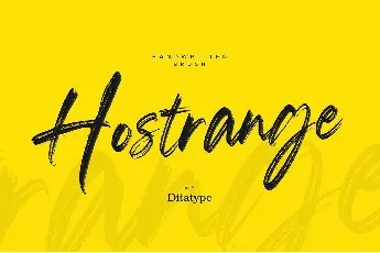 Hostrange font