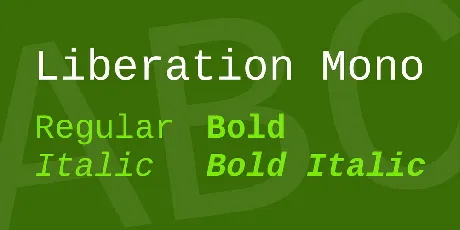 Liberation Mono font