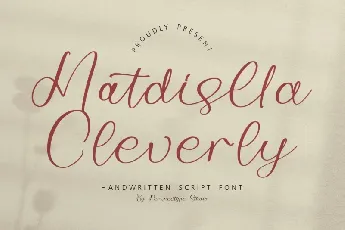 Matdislla Cleverly font