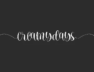 Creamydays font