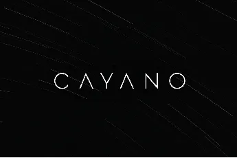 Cayano font