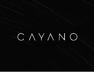 Cayano font