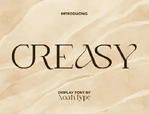 Creasy font