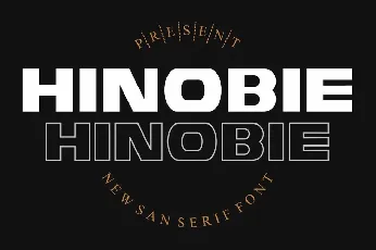 Hinobie font