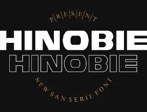 Hinobie font