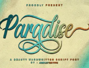 Paradise Love font