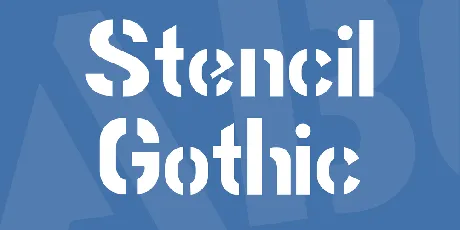 Stencil Gothic font