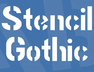 Stencil Gothic font