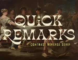 Quick Remarks font