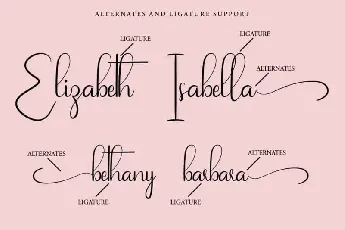 Jalousie Handwritten font