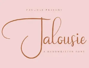 Jalousie Handwritten font