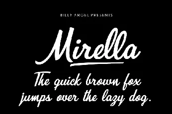 Mirella font