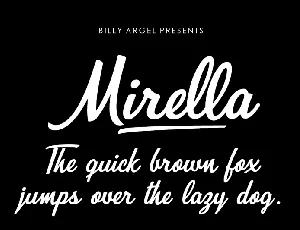 Mirella font