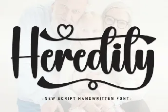 Heredity Script font