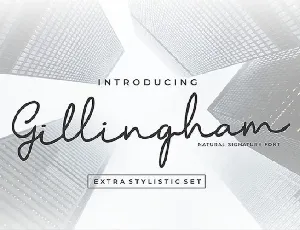 Gillingham Signature font