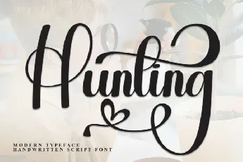 Hunting Calligraphy font