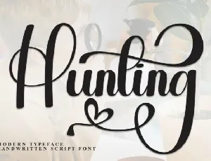 Hunting Calligraphy font