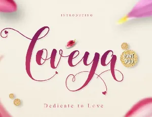 Loveya Script Free font
