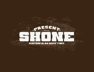 Shone font