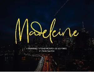 Madeleine Signature Free font