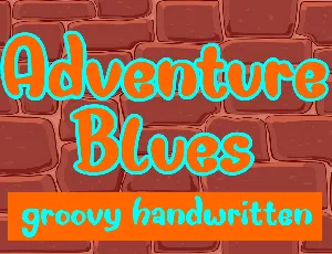 Adventure Blues font