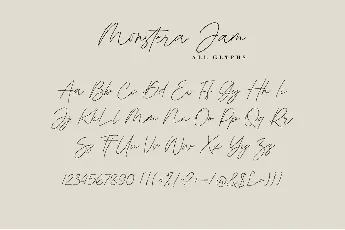 Monstera Jam font