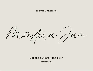 Monstera Jam font