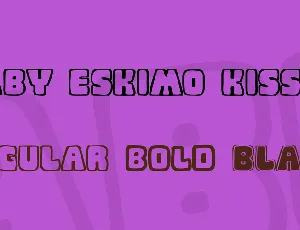 Baby Eskimo Kisses font