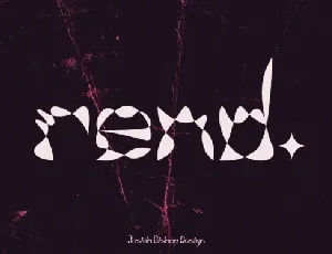 Rend. Display font