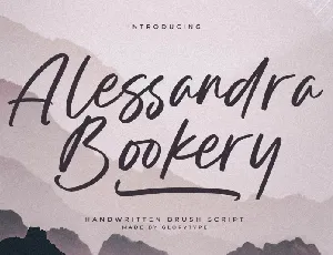 Alessandra Bookery font