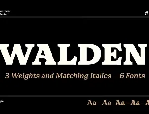 Walden Family font