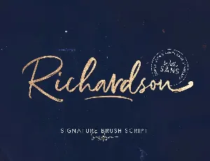 Richardson font