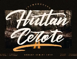 Huttan Cerote font