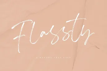 Flassty Handwritten font