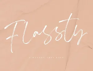 Flassty Handwritten font